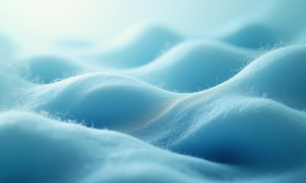 Close up of sustainable organic textile fibers